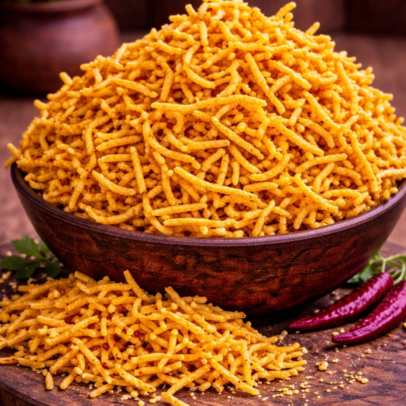 Kaarappusa (Kara Sev – Andhra Style Homemade)