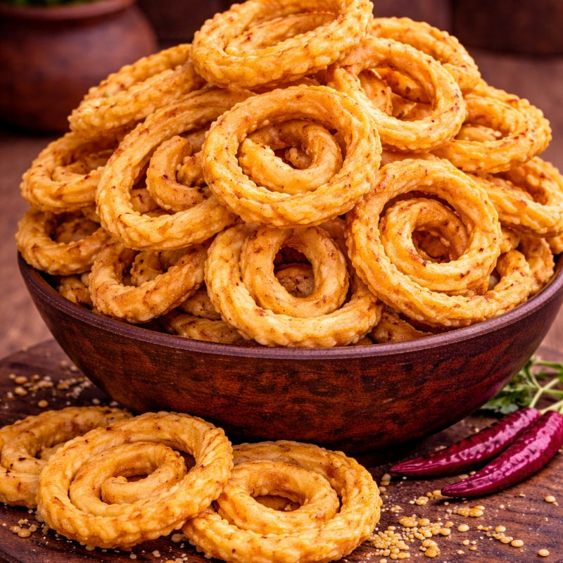 Janthikalu / Murukulu (Andhra Style Homemade Snack)