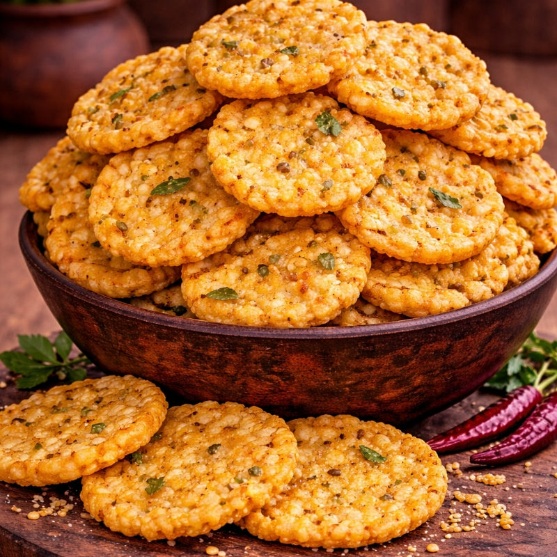 Chekkalu (Andhra Rice Crackers – Homemade)