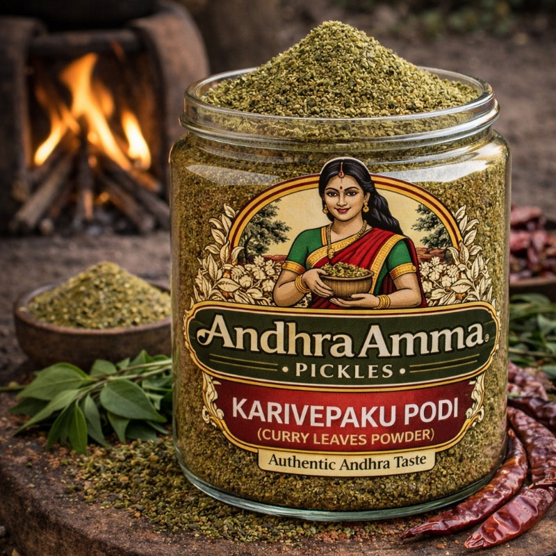 Karivepaku Podi (Curry Leaves Powder – Andhra Style)