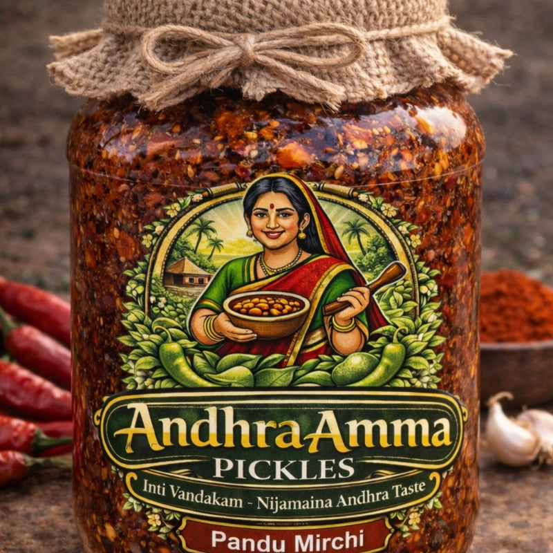 Pandu Mirchi Pickle (Red Chilli – Andhra Style)