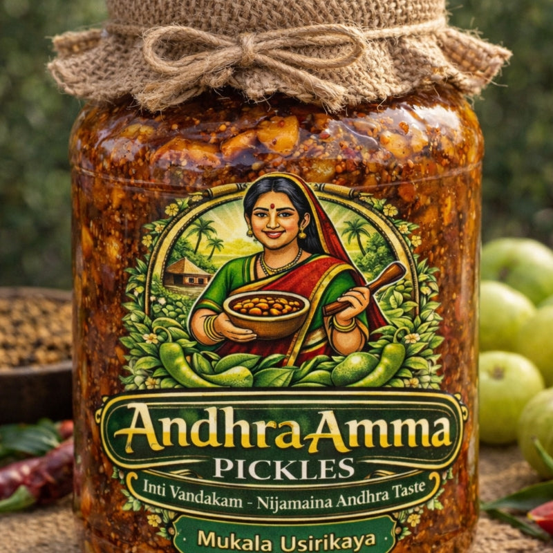 Mukala Usirikaya Pickle (Amla Pieces – Andhra Style)