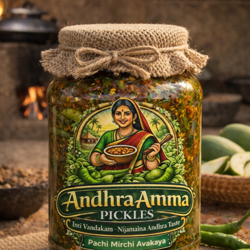 Pachi Mirchi Avakaya (Andhra Style)