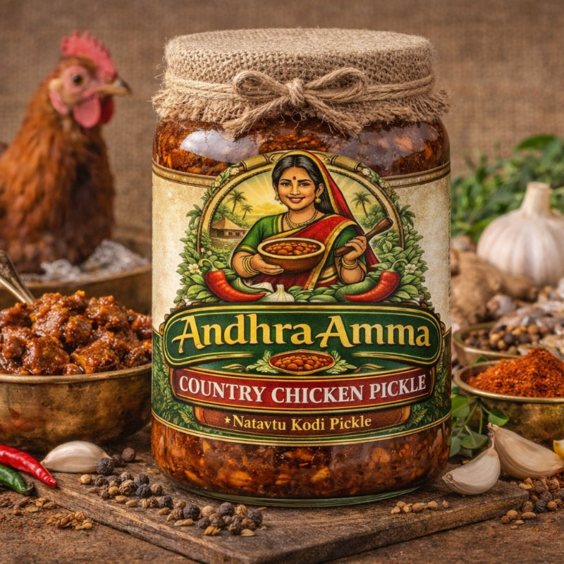 Country Chicken Pickle (Natukodi) – Andhra Style