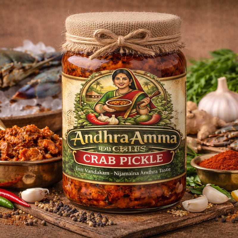 Crab Pickle (Pithalu) – Andhra Style