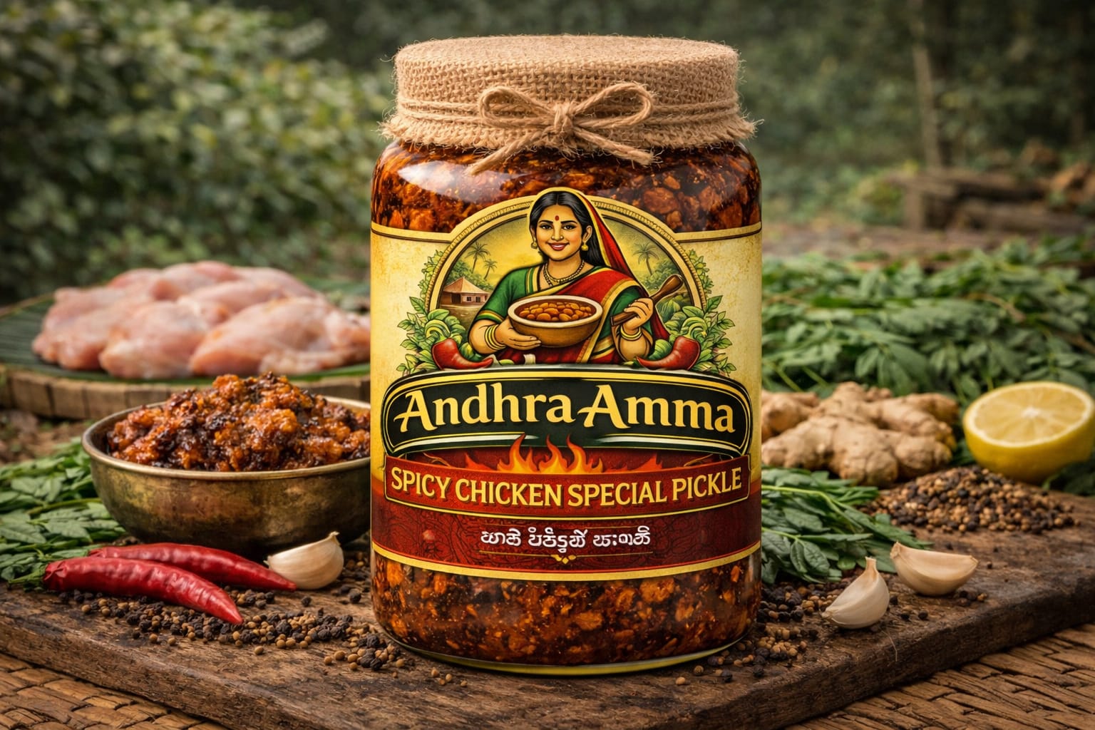 Spicy Chicken Special Pickle 🔥 (Andhra Style)