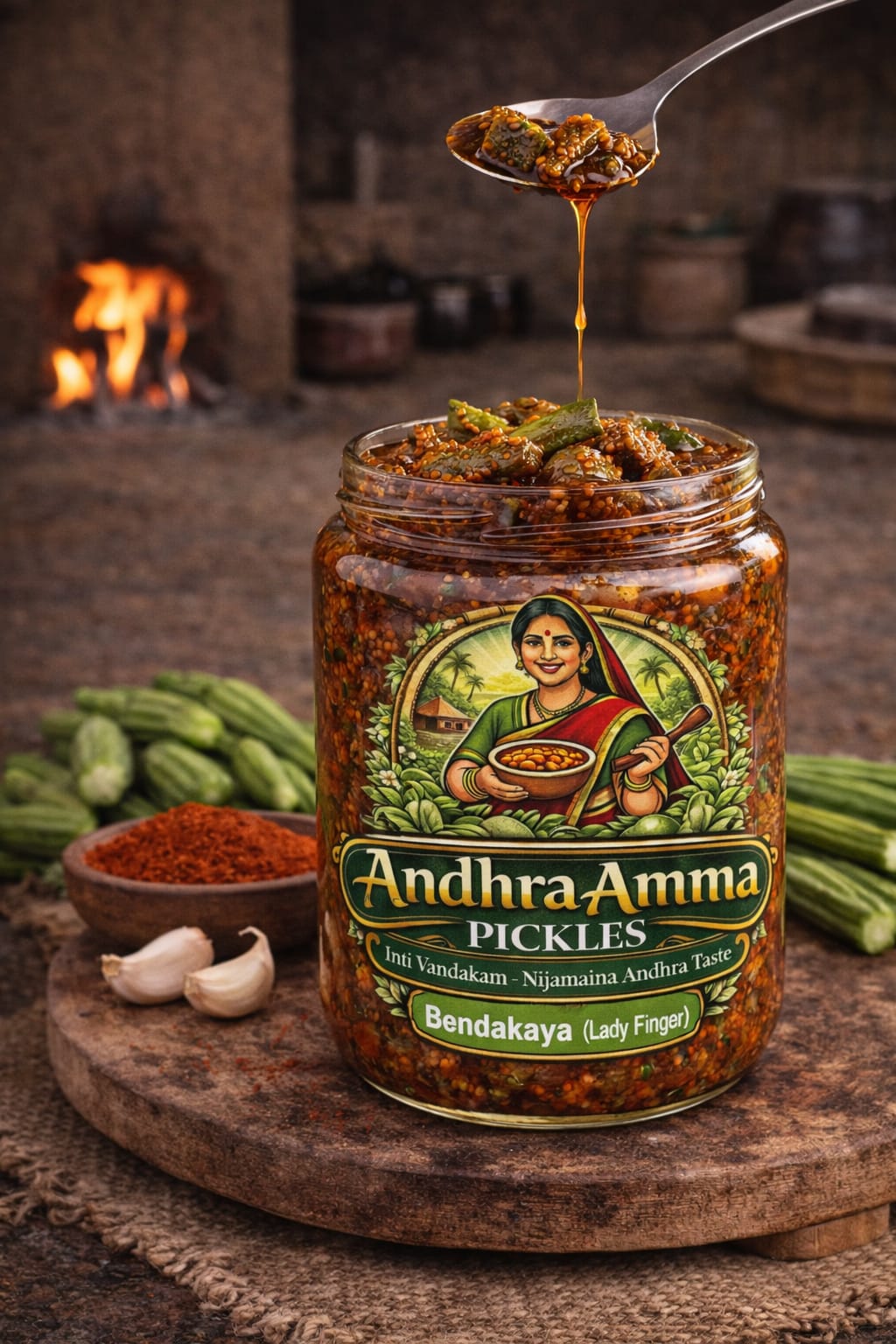 Bendakaya Pickle (Lady Finger – Andhra Style)