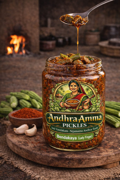 Bendakaya Pickle (Lady Finger – Andhra Style)