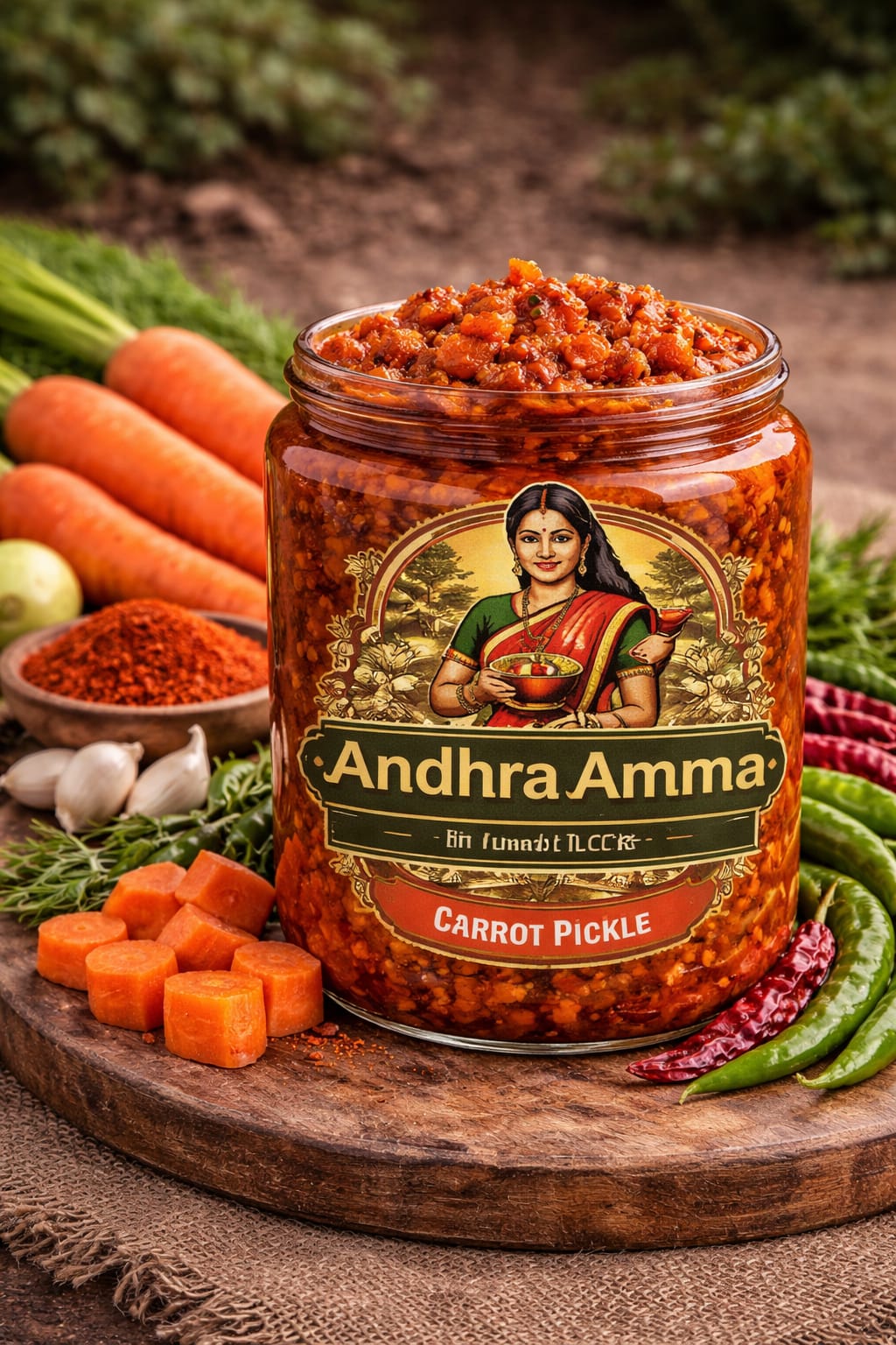 Carrot Pickle (Andhra Style Homemade)