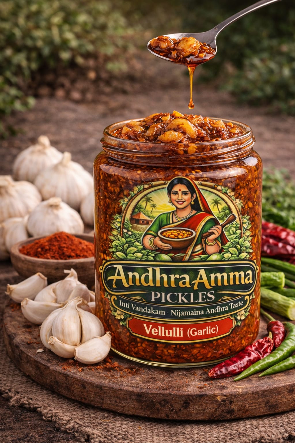Vellulli Pickle (Garlic – Andhra Style)