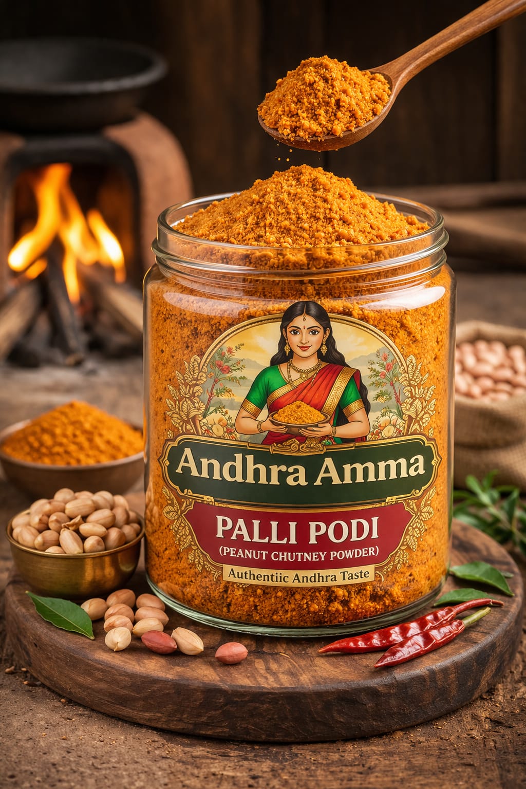 Palilu Podi (Peanut Powder – Andhra Style)