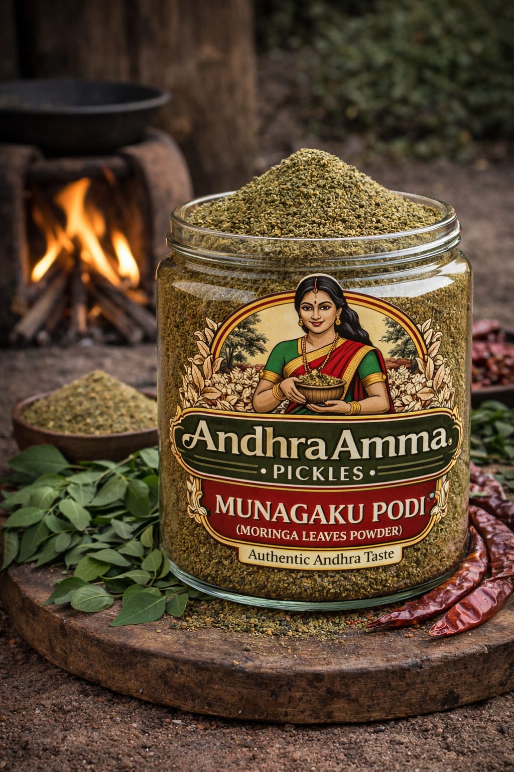 Munagaku Podi (Drumstick Leaves Powder – Andhra Style)