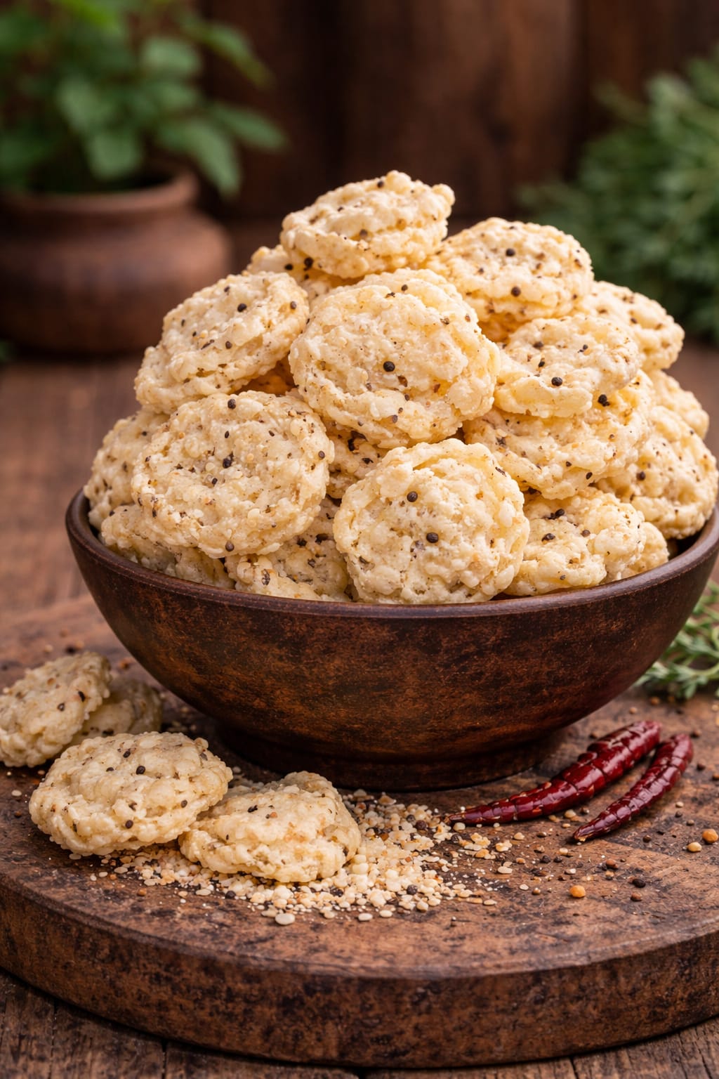 Minapa Vadiyalu (Urad Dal Fryums – Andhra Style)