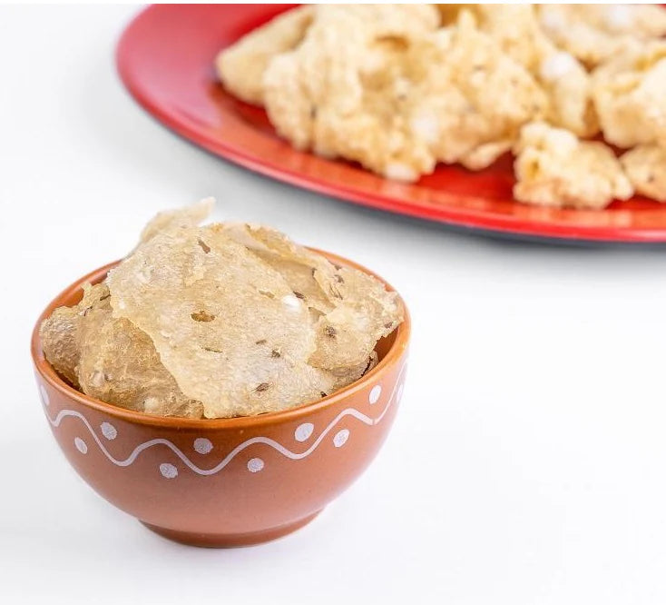 Biyyam Pindi Vadiyalu (Rice Flour Fryums – Andhra Style)