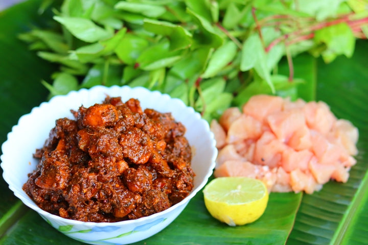 Chicken Gongura Pickle (Gongura Kodi Pachadi)