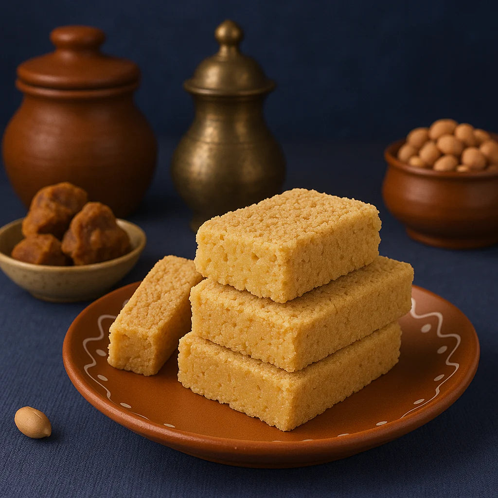 Mysore Pak (Andhra Style Homemade Sweet)