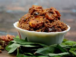 Royyalu Gongura Pickle (Prawns Gongura Pachadi)